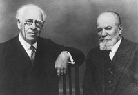 В. Немирович-Данченко (справа) и К.С. Станиславский
