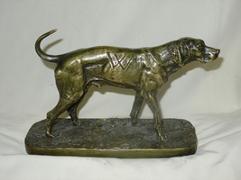 Скульптура Собака (бронза, 19 век)