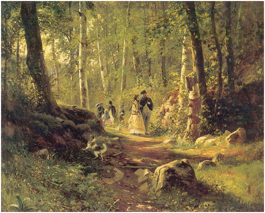 Прогулка в лесу. 1869.