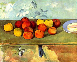 Натюрморт с яблоками и печеньем (П. Сезанн)