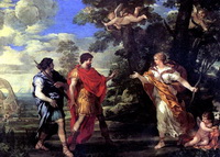 Венера является Энею в образе богини охоты (П. да Кортона)