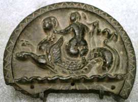 Индо-греческое изображение Нереиды верхом на ките