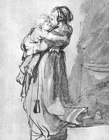 Саския с ребенком (Рембрандт, 1636 г.)