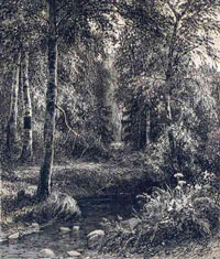 Ручей в лесу (И.И. Шишкин)